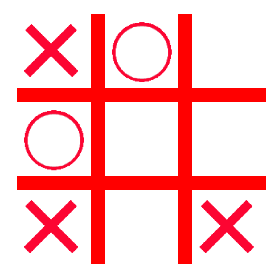 Image of the game Noughts and crosses.